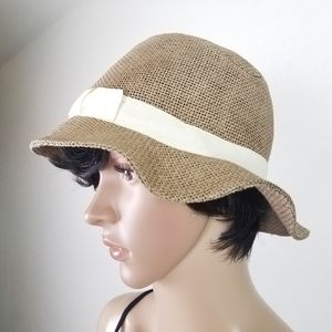 Old Navy Basket Weave Faux Straw Beach Hat